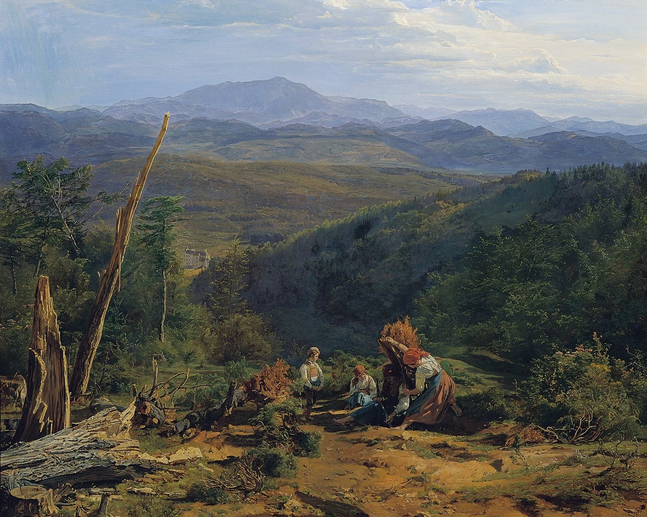 Paesaggio dei boschi viennesi con il castello di Wildegg - Österreichische Galerie Belvedere